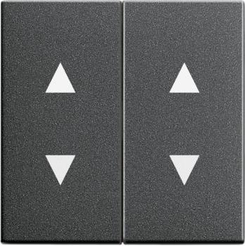 Gira System 55 Jalousie Wippe 4fach Anthrazit 115028