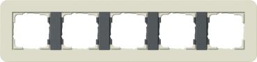 Gira Abdeckrahmen 5f Gira E3 Sand/Anthrazit 0215427