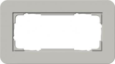 Gira Abdeckrahmen 2f o.M. Gira E3 Grau/Anthrazit 1002422