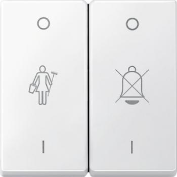 Merten Wippe für Serienschalter mit Aufdruck, polarweiß, System M 435619