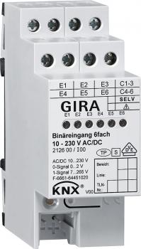 Gira Bin_reing. 6f 10 - 230 V AC/DC KNX REG 212600