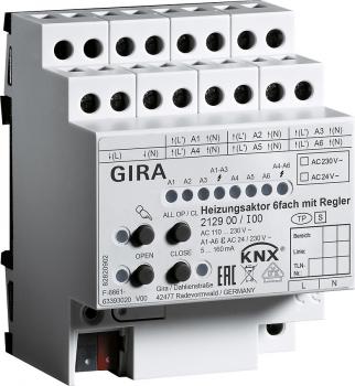 Gira Heizungsaktor 6f Regler KNX REG 213900