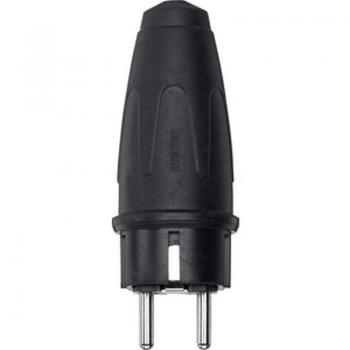 Merten Gummi-Stecker, schwarz 122151