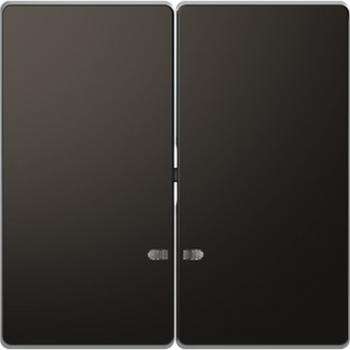 Merten Doppelwippe mit Kontrollfenster, Anthrazit, System Design MEG3420-6034