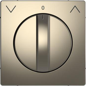 Merten Abdeckung Rollladen-Tast-Rastschalter-Eins., Nickelmetallic, System Design MEG3875-6050