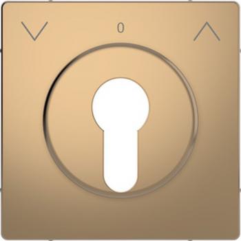 Merten Abdeckung Rollladen-Tast-Rastschalter-Eins_tze, Champag.metal., Sys. Design MEG3883-6051