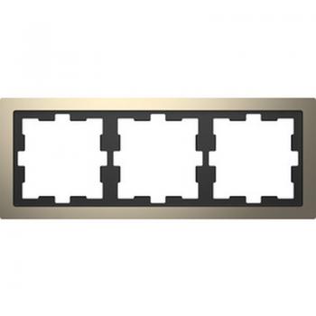 Merten D-Life Metall Rahmen, 3fach, Nickelmetallic MEG4030-6550