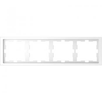 Merten D-Life Rahmen, 4fach, Lotoswei§ MEG4040-6535