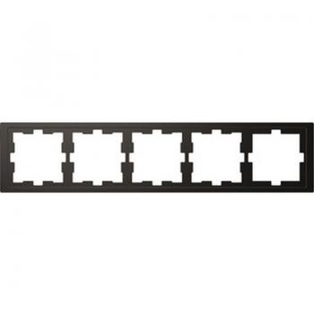 Merten D-Life Rahmen, 5fach, Anthrazit MEG4050-6534