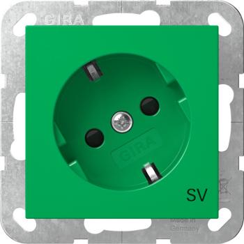 Gira SCHUKO 30° + SH SV System 55 Grün 4418107