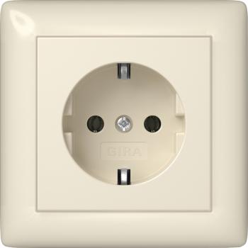 Gira SCHUKO Vollpl. Standard 55 Cremeweiß 444001