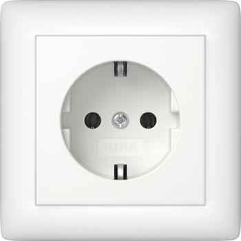 Gira SCHUKO Vollpl. Standard 55 Reinweiß m 444027
