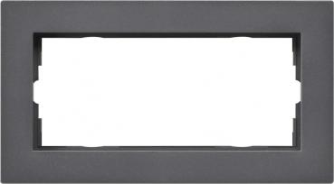 Gira Abdeckrahmen 2f o.M. flach Gira E2 Anthrazit 1002235