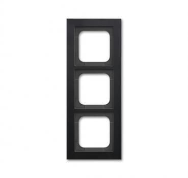 B+J Busch-axcent¨,  Rahment 3-fach schwarz matt 1723-275
