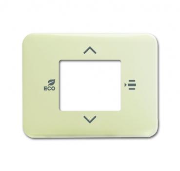 B+J Zentralscheibe fŸr Raumtemperaturregler oder Raumtemperaturregler mit CO2/Feuchte, elfenbein/wei§, Busch-Installationsbus¨ KNX, Raumtemperaturregle... 6109/03-22G