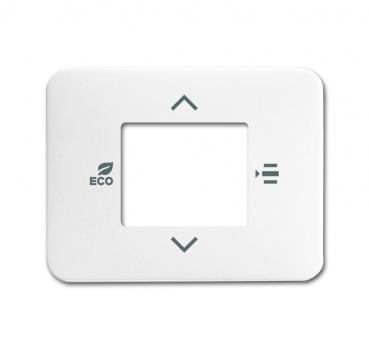 B+J Zentralscheibe fŸr Raumtemperaturregler oder Raumtemperaturregler mit CO2/Feuchte, studiowei§ hochglanz, Busch-Installationsbus¨ KNX, Raumtemperatu... 6109/03-24G