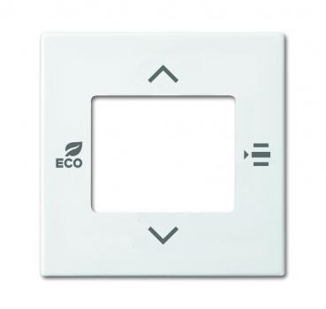 B+J Zentralscheibe fŸr Raumtemperaturregler oder Raumtemperaturregler mit CO2/Feuchte, alpinwei§, Busch-Installationsbus¨ KNX, Raumtemperaturregler Obj... 6109/03-914