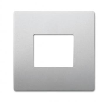 B+J Zentralscheibe, edelstahl, pur edelstahl, Bedienelemente fŸr Bewegungsmelder/Komfortschalter 6476-866