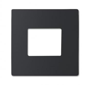 B+J Zentralscheibe, schwarz matt, future linear, Bedienelemente für Bewegungsmelder/Komfortschalter 6476-885