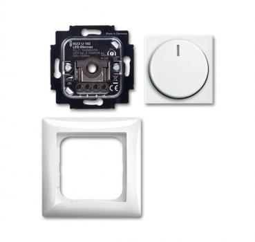 B+J Busch-Drehdimmer, alpinweiß, Busch-Dimmer, UP-Drehdimmer 6523 UJ-914-102