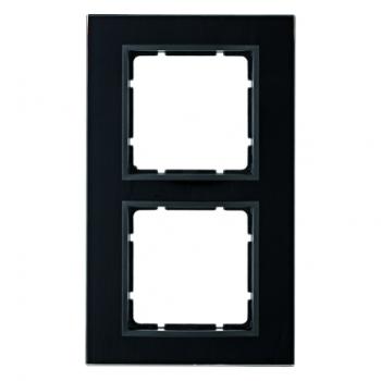 Berker B.7 Glasrahmen 2-Fach schwarz 10126616