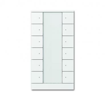 B+J Bedienelement 12-fach, studiowei§, Busch-Installationsbus KNX, ClimaECO Sensoren SB/U12.0.11-84