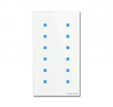 B+J Touch-Bedienelement, 12-fach, Busch-Installationsbus KNX, Busch-tacteo TB/U12.7.11-CG