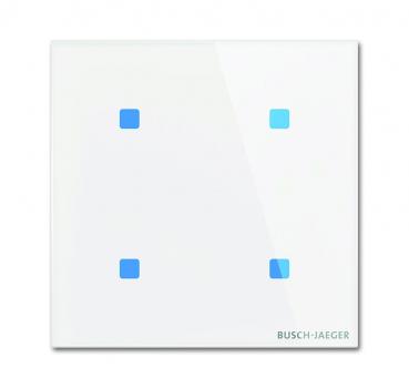 B+J Touch-Bedienelement, 4-fach, Busch-Installationsbus KNX, Busch-tacteo TB/U4.5.11-CG