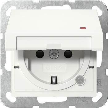 Gira SCHUKO KD Kontroll + SH System 55 Reinweiß m 455227