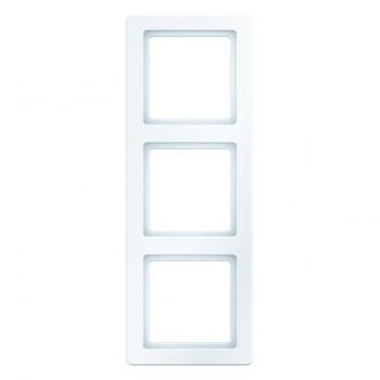 Berker Q.1 Rahmen 3-Fach polarweiß, samt 10136089
