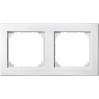 Merten M-SMART-Rahmen, 2fach, polarweiß 462219