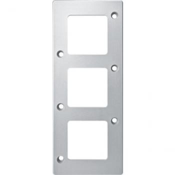 Merten Rahmen, 3fach, mattsilber, PANZER 480360