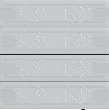 Gira Tastsens.4 24 V 4f TS4 Anthrazit 5054028