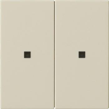 Gira Wippe 2f unbedruckt Kontrollf. System 55 Cremeweiß 536901