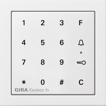 Gira Gira Keyless In Codetastatur Fl_chenschalter Reinwei§ 2605112