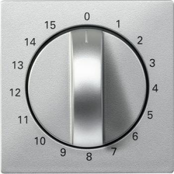 Merten Zentralplatte für Zeitschalter-Einsatz 15 min, aluminium, System M 539060