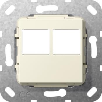 Gira MJ 2f LexCom-Buchse Abdeckung Cremeweiß 562901