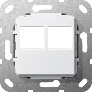 Gira MJ 2f LexCom-Buchse Abdeckung Reinweiß 562903