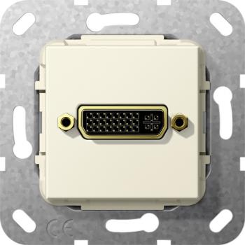 Gira DVI (24+5) K-Peitsche Einsatz Cremeweiß 564501