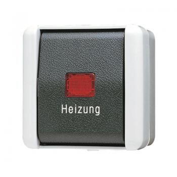 Jung WG 800 IP44 Heizung-Notschalter Univ. Aus-Wechsel 806HW