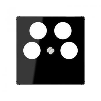 Jung A500 SAT-Abdeckung 4loch Schwarz A561-4SAT2SW