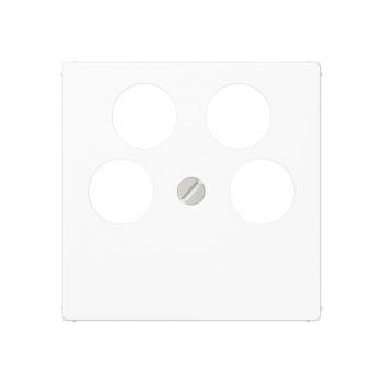 Jung A500 / AS500 SAT-Adeckung 4loch Alpinweiß A561-4SAT2WW