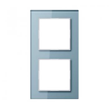 Jung A500 creation Rahmen 2fach Glas Blaugrau AC582GLBLGR
