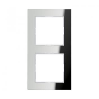 Jung A500 creation Rahmen 2fach Glas Silber AC582GLSI