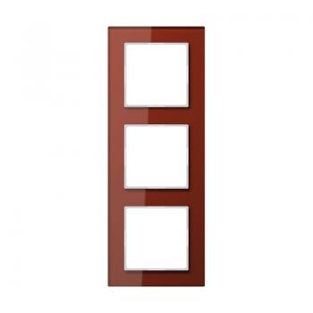 Jung A500 creation Rahmen 3fach Glas Rot AC583GLRT