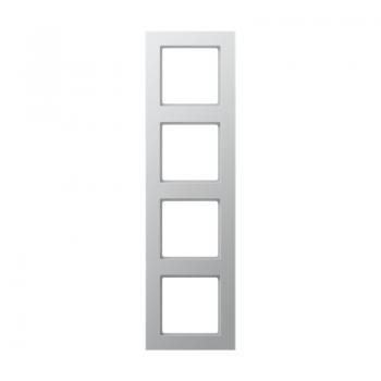 Jung A500 creation Rahmen 4fach Aluminium AC584AL