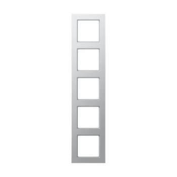 Jung A500 creation Rahmen 5fach Aluminium AC585AL