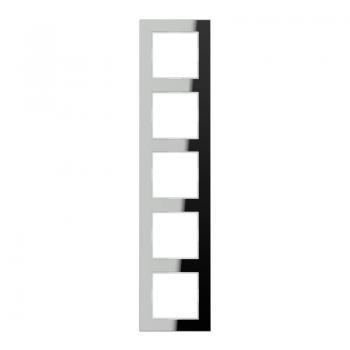Jung A500 creation Rahmen 5fach Glas Silber AC585GLSI
