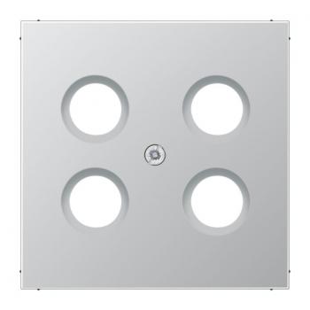 Jung LS990 SAT-Adeckung 4loch Aluminium AL2990-4SAT1
