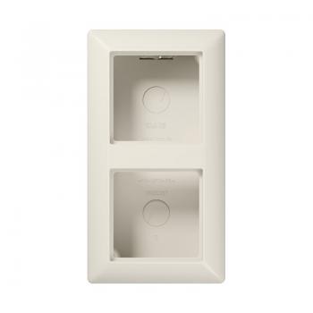 Jung AS500 Aufputz-Gehaeuse 2fach Weiß AS582AW